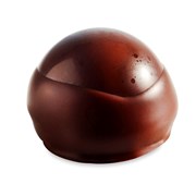 Mørk chokolade Amazonas 61%, solbærganache og marcipan